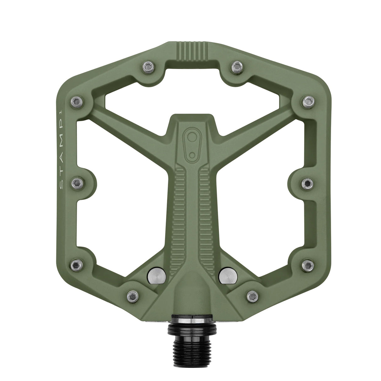Stamp 1 Gen 2 Small Platform Pedals, Green