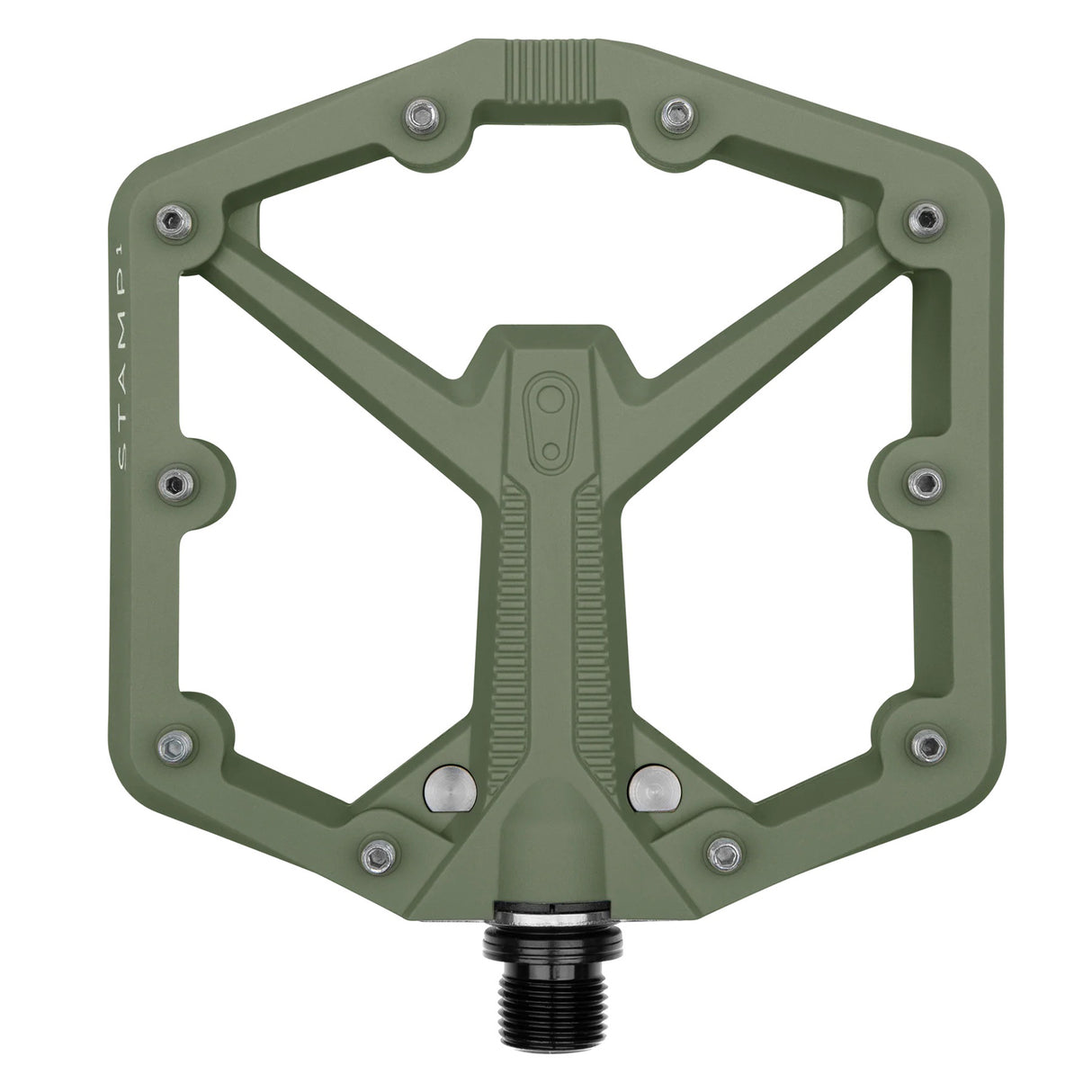 Stamp 1 Gen 2 Large Platform Pedals, Green