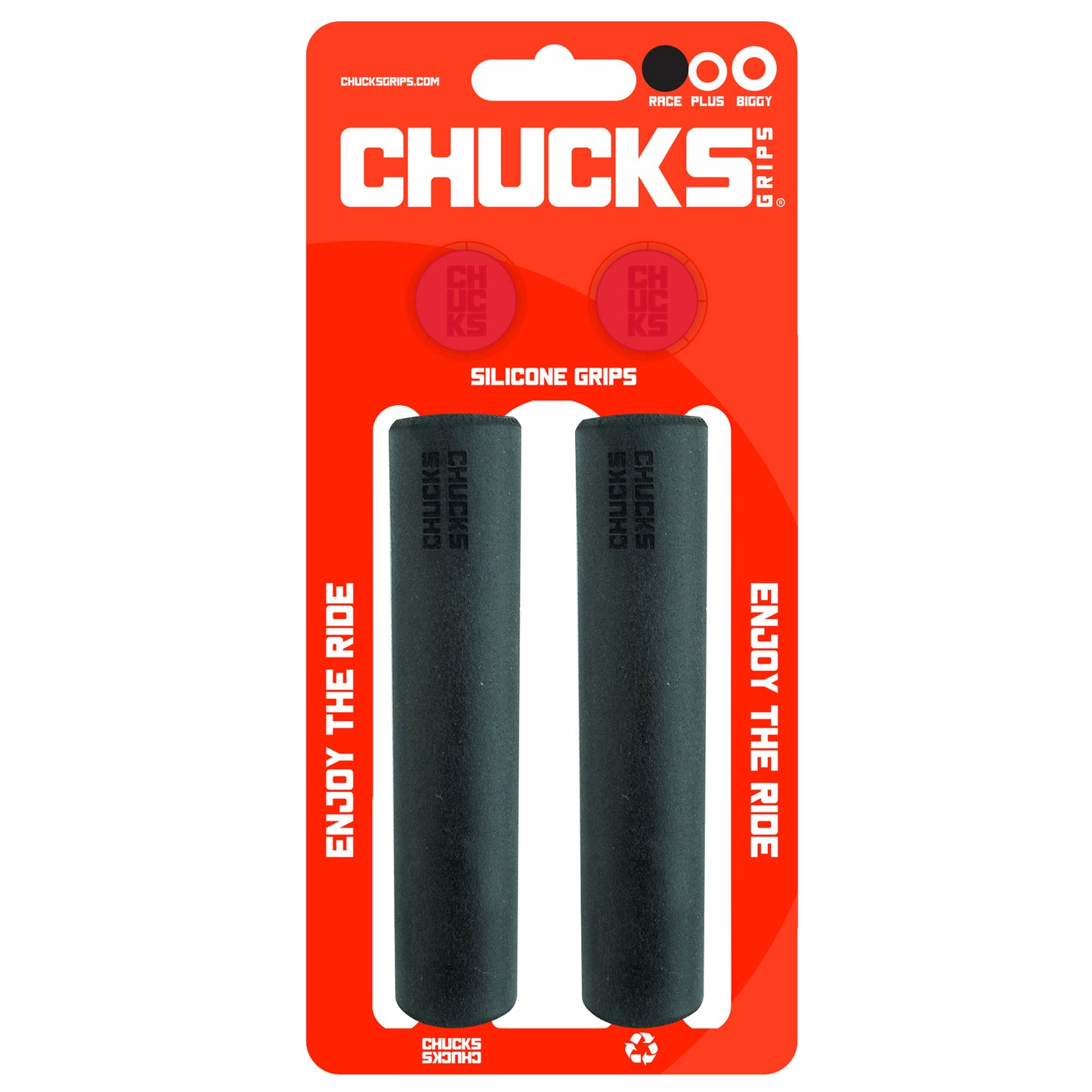 Chucks Grips Race Grips 130mm x 25.5mm Black