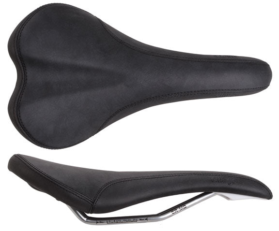 Spoon Saddle, CrMo, Black w/ 3M Reflective