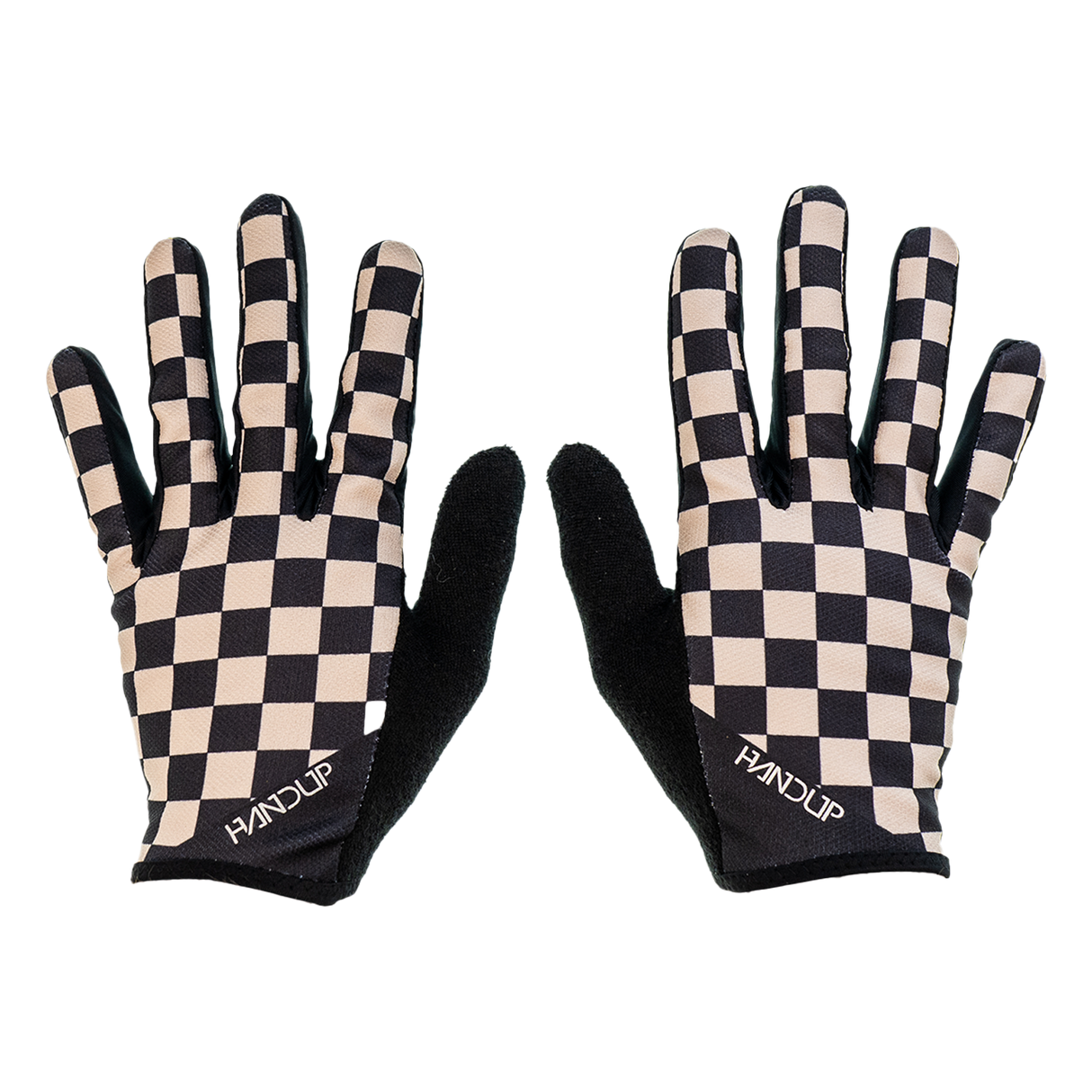 Gloves - Checkered Black/Tan