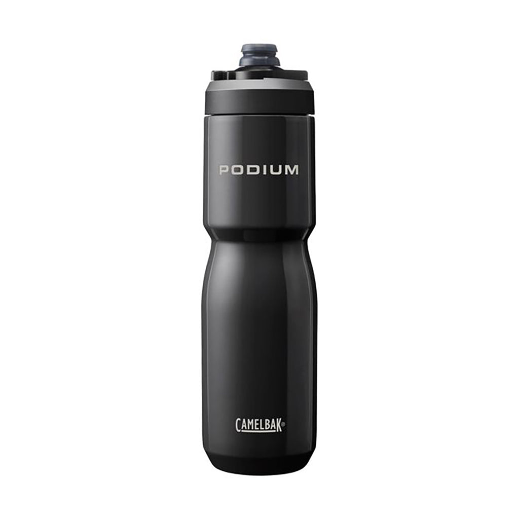 Podium Insulated Steel Bottle, Black, 22oz