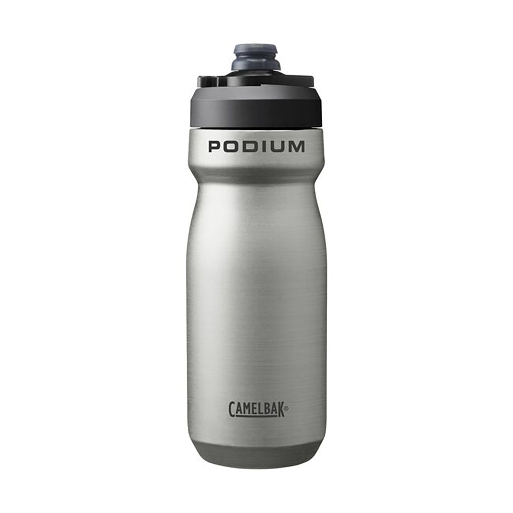 Podium Insulated Steel Bottle, Stainless, 18oz