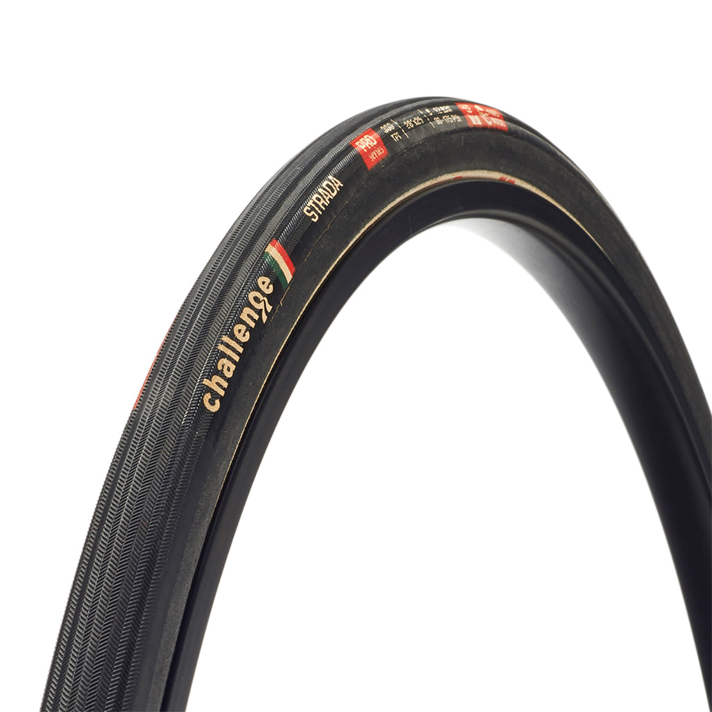 Challenge Tire Strada Pro Tubular Tire 700x25 Black