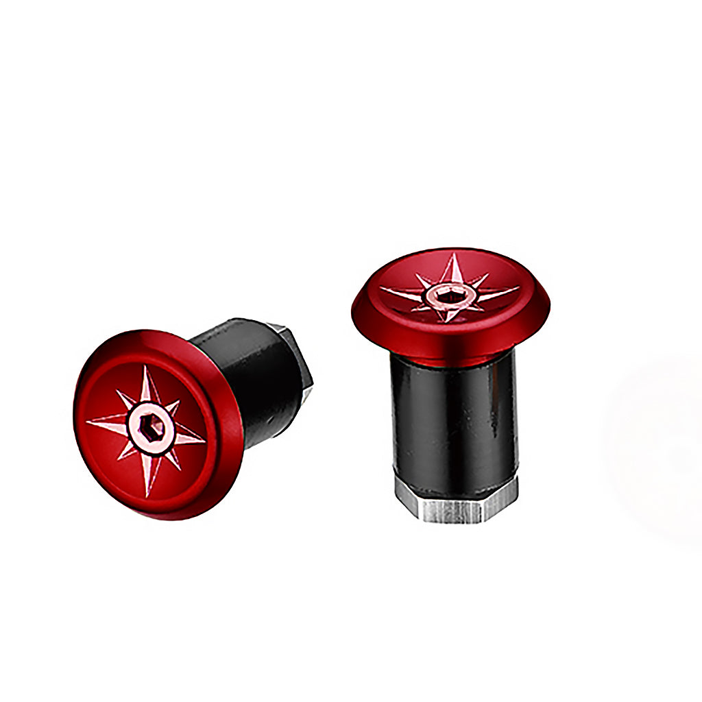 Ciclovation Vortex Lock-In Power Wave Road Bar End Plug Red