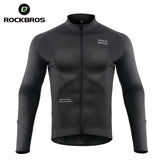 Men’s Cycling Fleece Jersey Long Sleeve for 32–50°F
