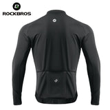 Men’s Cycling Fleece Jersey Long Sleeve for 32–50°F
