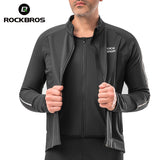 Men’s Cycling Fleece Jersey Long Sleeve for 32–50°F
