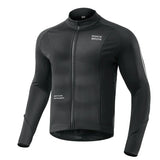 Men’s Cycling Fleece Jersey Long Sleeve for 32–50°F
