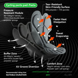 Men's Cycling Pants Breathable Padded For Summer & Fall-Pasta