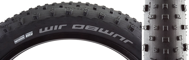 Schwalbe Jumbo Jim Performance Fat Bike Tire 26"x4.00 Clincher Folding Addix 67TPI Black
