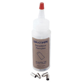Derail Ferrules, 5mm - Chrome 100/Count