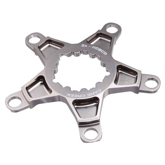 Cane Creek 2X Chainring Spider 110mm BCD Titanium Gray