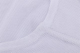 Men's Mesh Base Layer - White Long Sleeve Cycling Undershirt