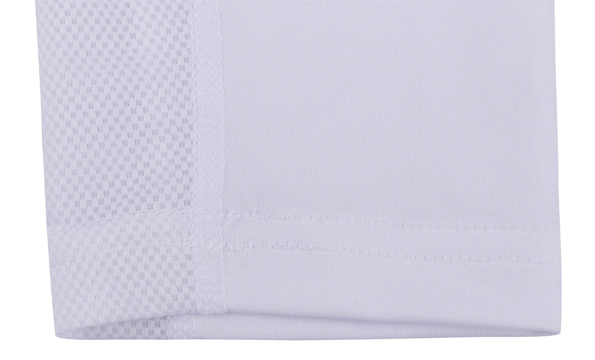 Men's Mesh Base Layer - White Long Sleeve Cycling Undershirt
