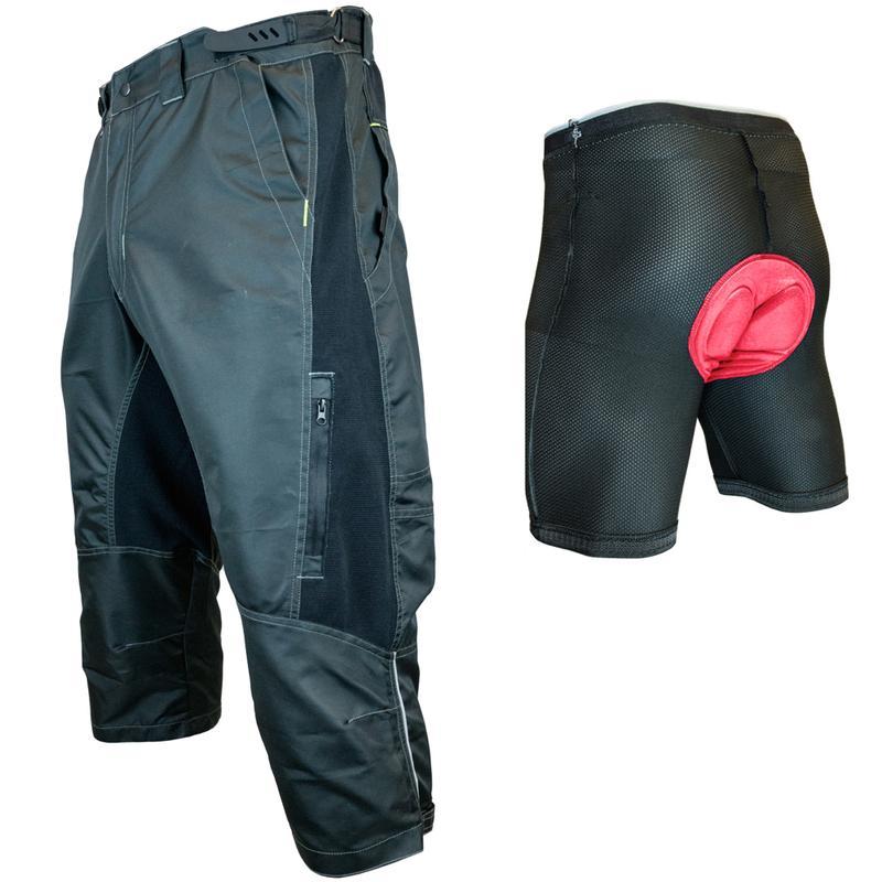DK Gravel Shorts II 3/4 Baggy Mountain Bike Cycling Shorts with Magnet Pockets