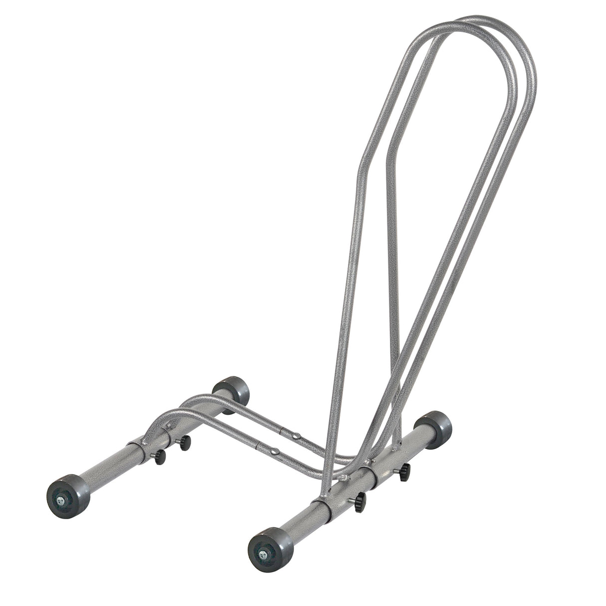 The Rolling Adjustable 1-Bike Floor Stand, Silver