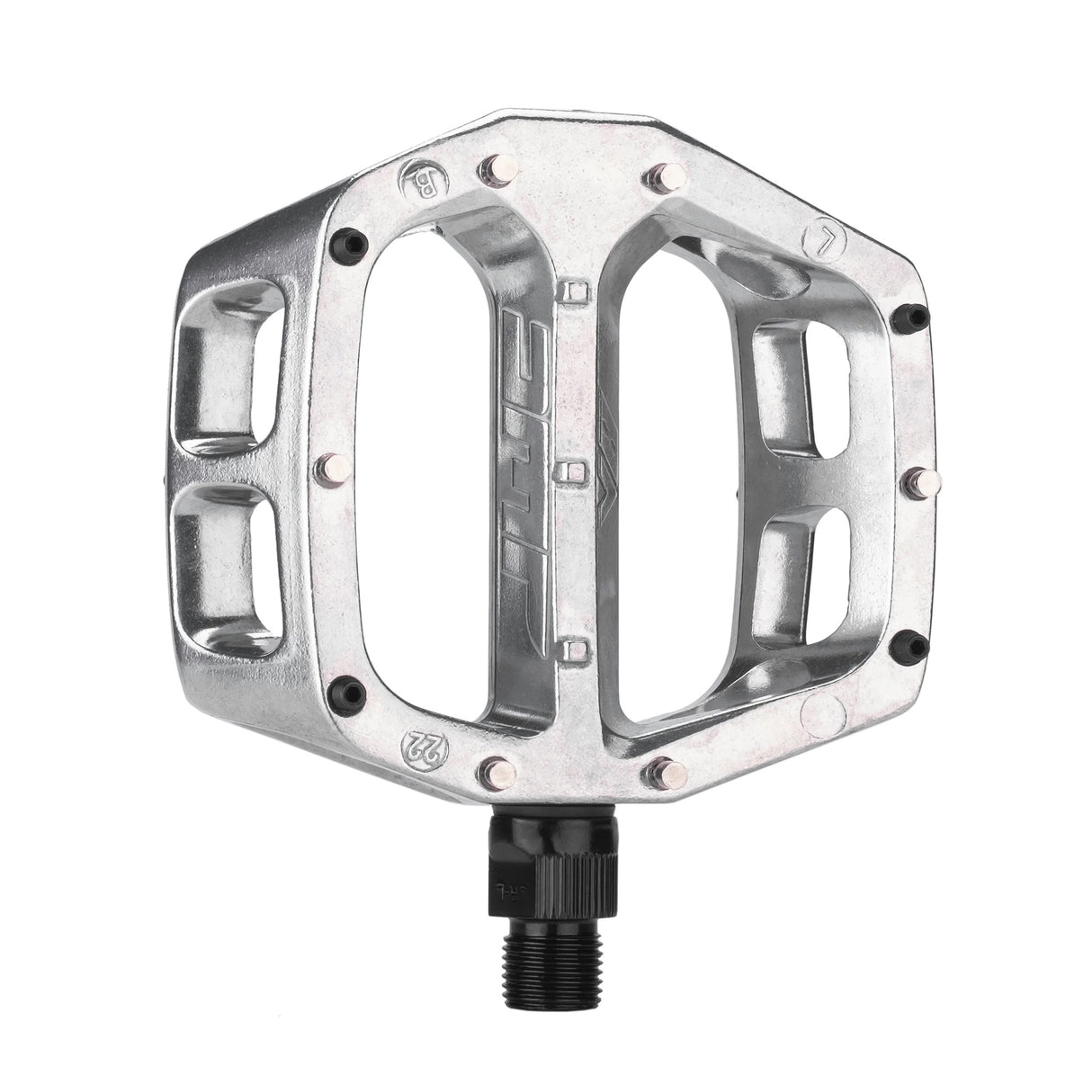 V-8 Classic DU Pedals, 9/16" - Silver
