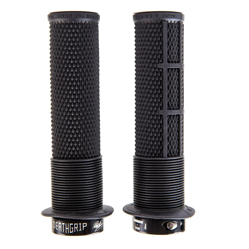 DMR DeathGrip 2 Race Edition Grips - Thick Lock-On Black Flanged