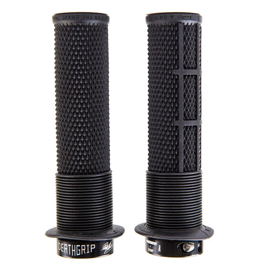 DMR DeathGrip 2 Race Edition Grips - Thin Lock-On Black Flanged