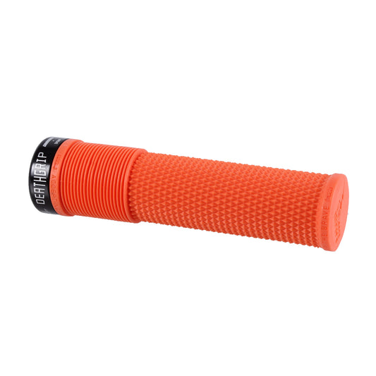 DMR DeathGrip Flangeless Grips - Thick Lock-On Orange