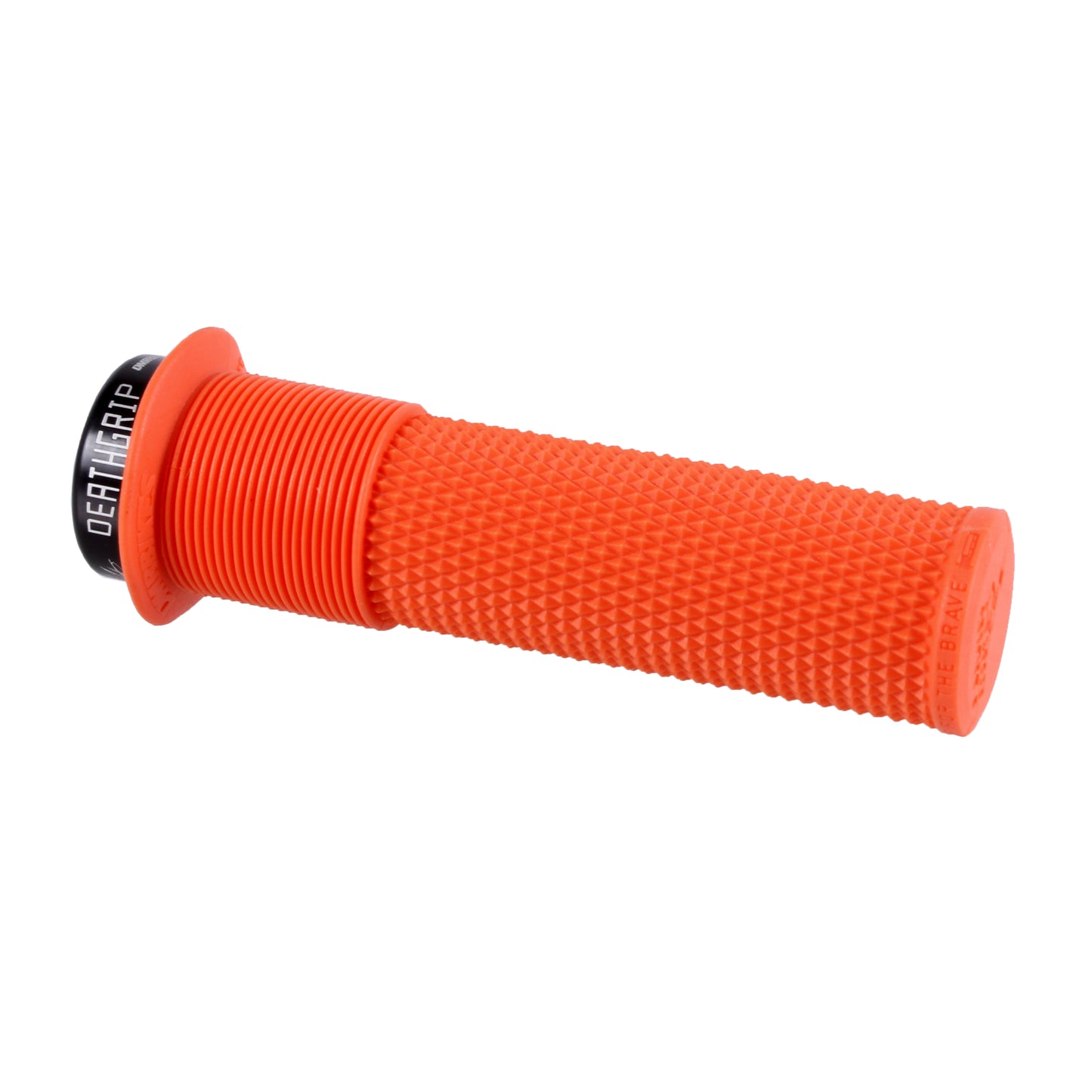 DMR DeathGrip Flanged Grips - Thick Lock-On Orange