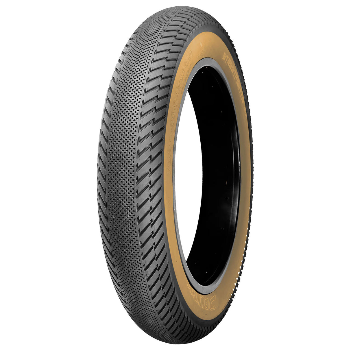 Streetfightr E-Bike Tire, 20x4.0", Black/Tan