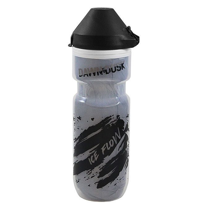 Ice Flow Bottle With Dirt Mask, Black/Clear - 21oz
