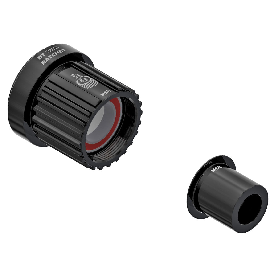 DT Swiss Ratchet Freehub Body - Shimano Micro Spline Road Light Aluminum Ball Bearing w/ End Cap 12 x 142 mm