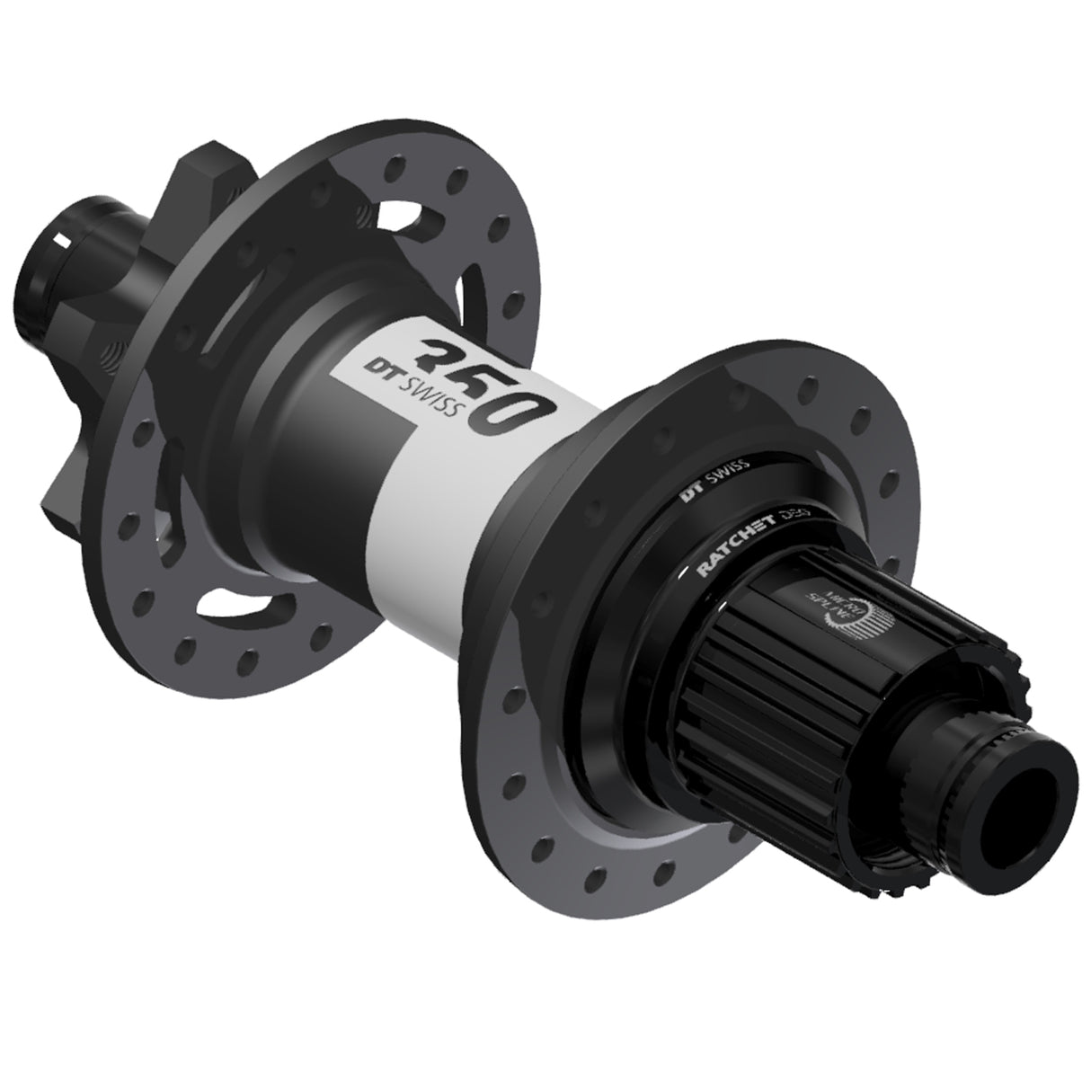 350 DEG 6B-Disc Rear Hub, 32h, 12x148mm, MS