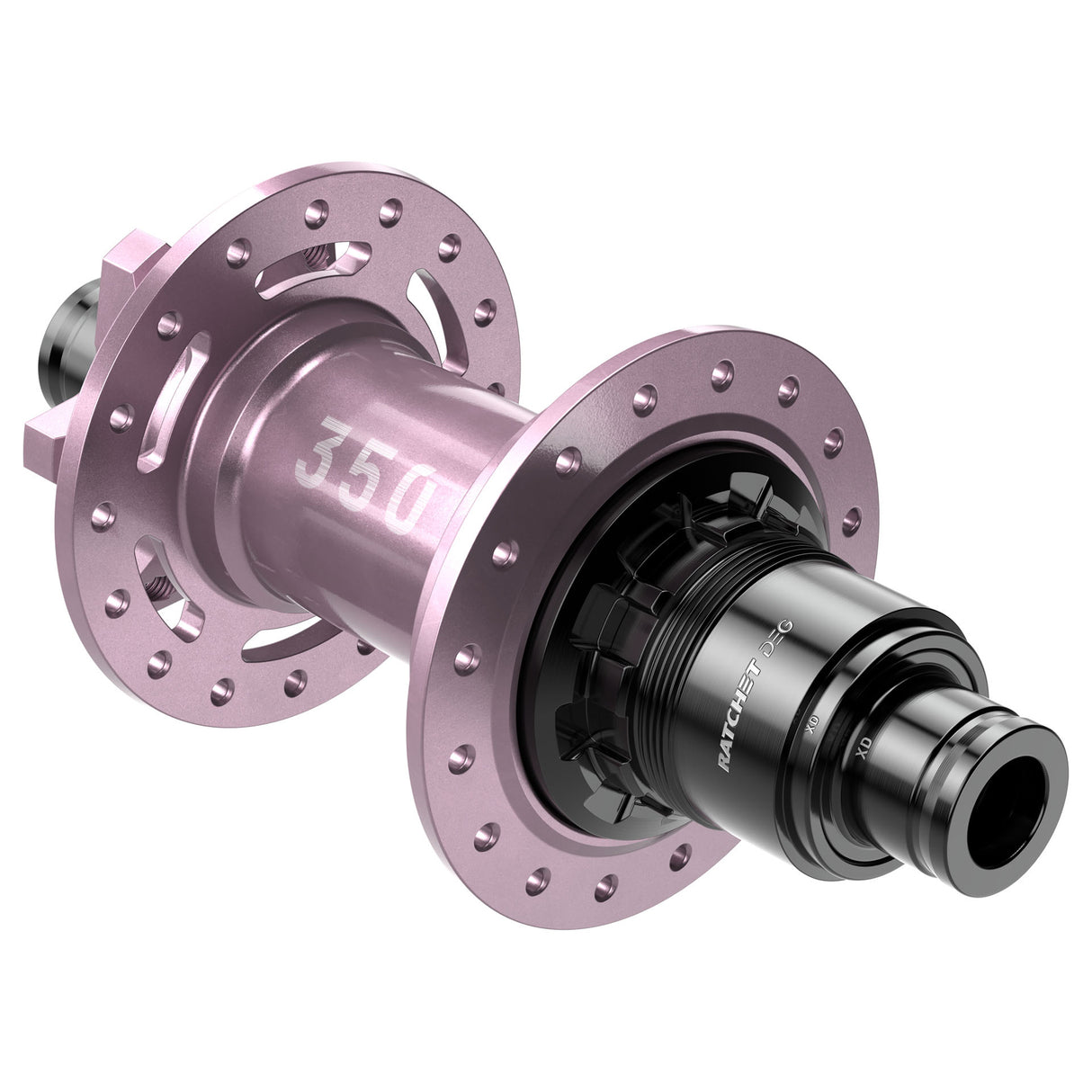 350 DEG 6B-Disc Rear Hub, 32h, 12x148, XD, Pink Ltd Ed