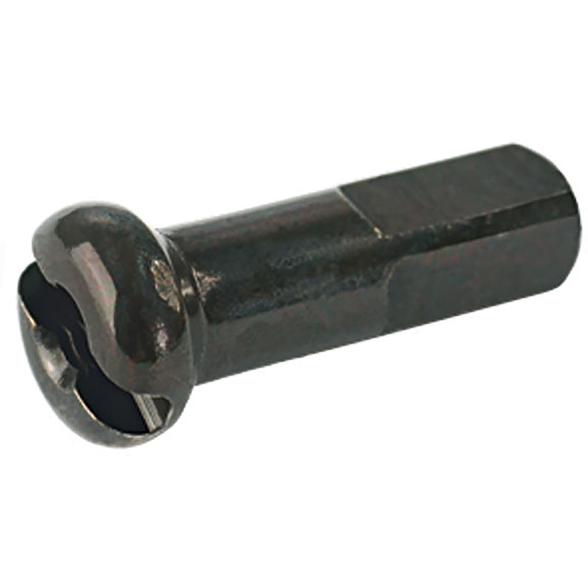 Brass Nipple, 14g/16mm, Black, Box/100