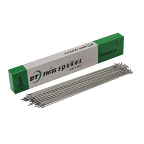 DT Swiss Champion Spoke: 2.0mm 278mm J-bend Silver Box of 100