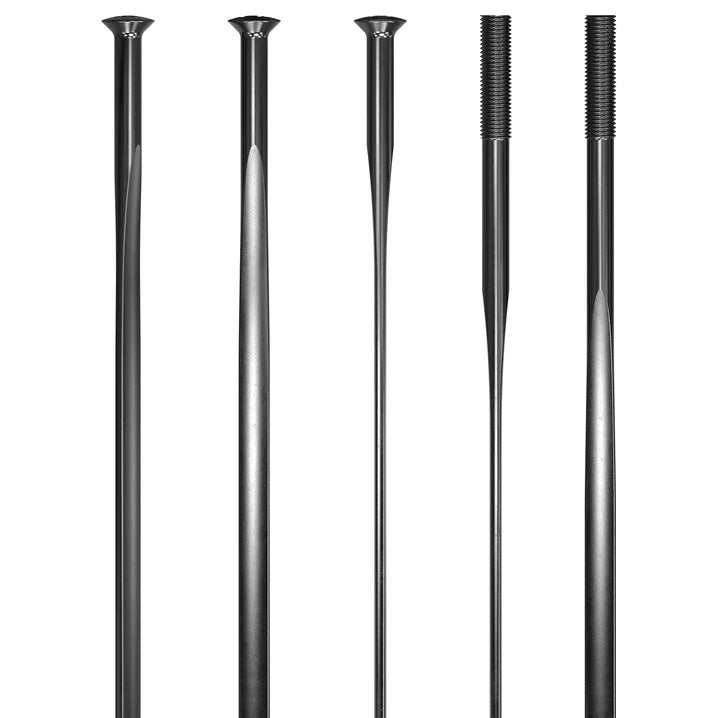 Aerolite Bladed Spoke, SP, Black, 304mm, 20/Count  NLS