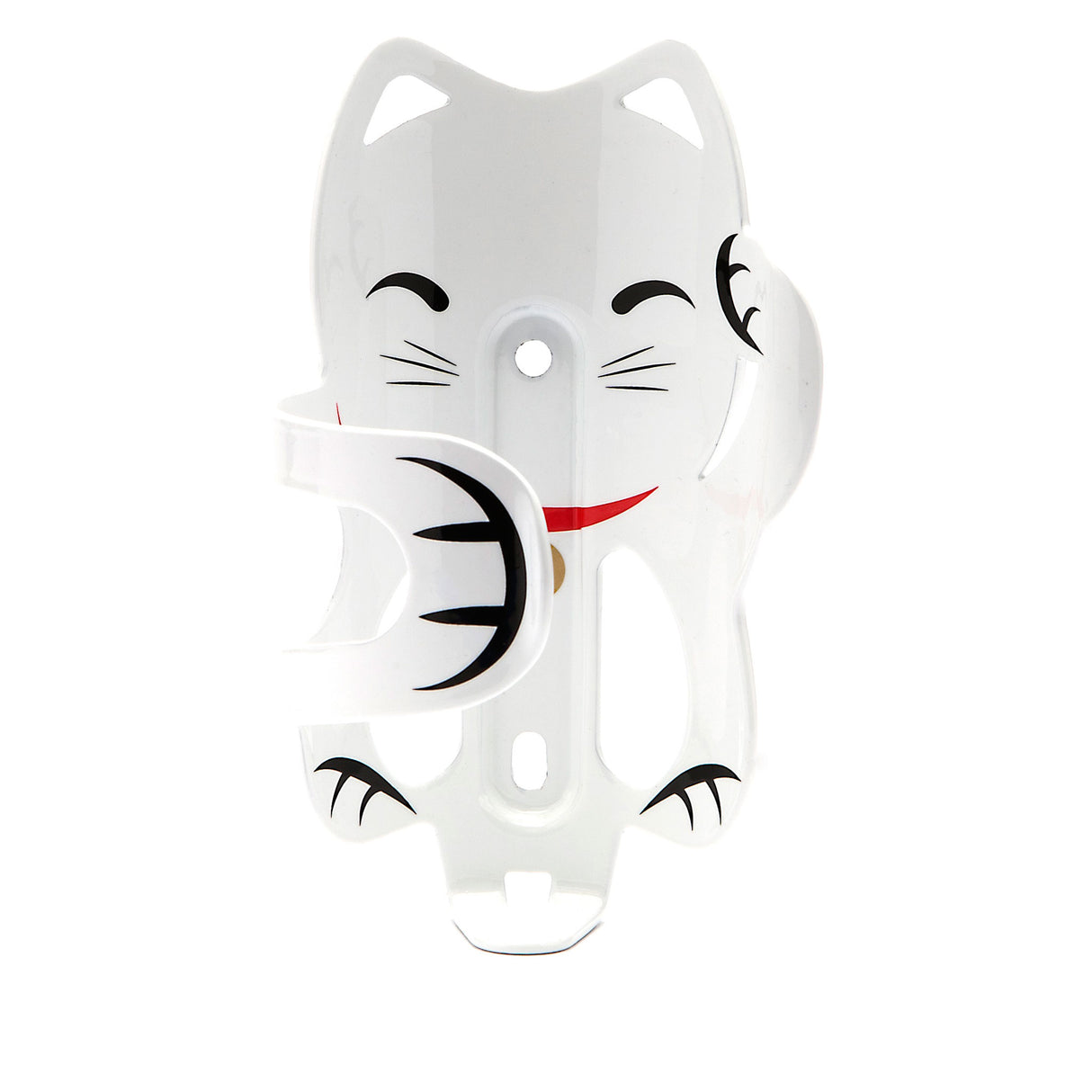 Lucky Cat Cage Bottle Cage, White