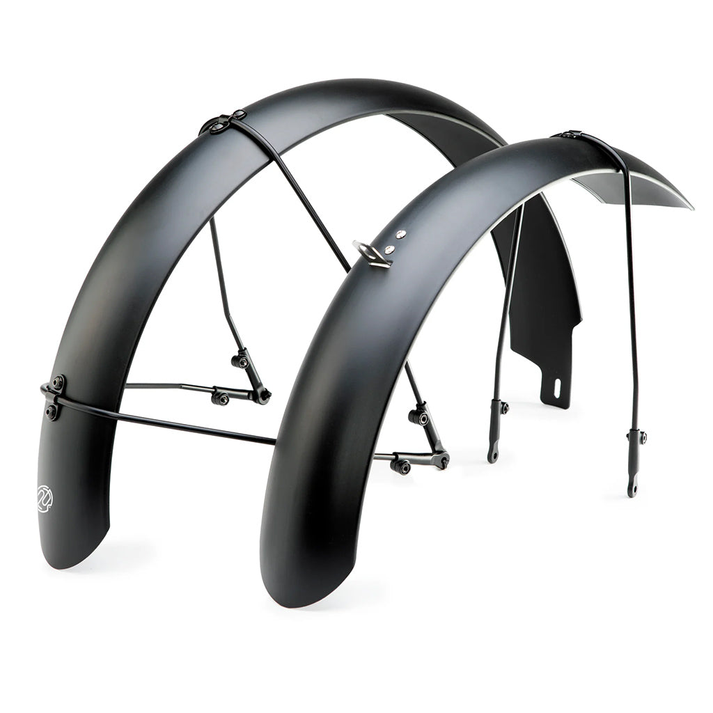 Full E-Bike Fenders, Black - E-Bike 78mm