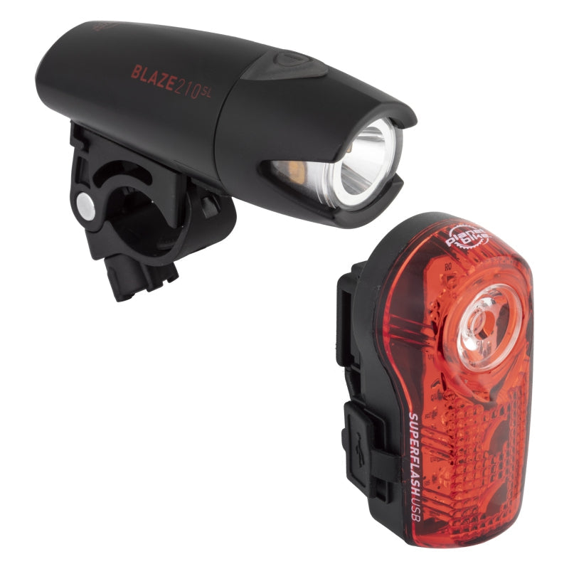 Planet bike Blaze 210SL Combo Black 4F/3R Combo USB 210/4
