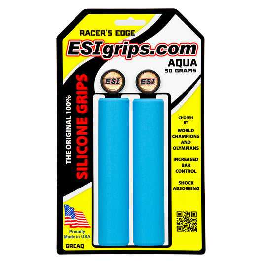 ESI Racers Edge Grips - Aqua