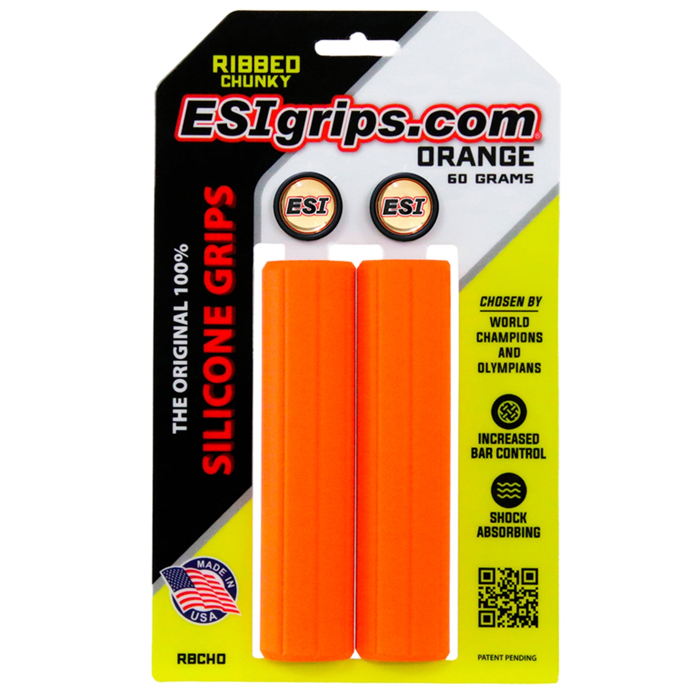 ESI Ribbed Chunky Grips - Orange