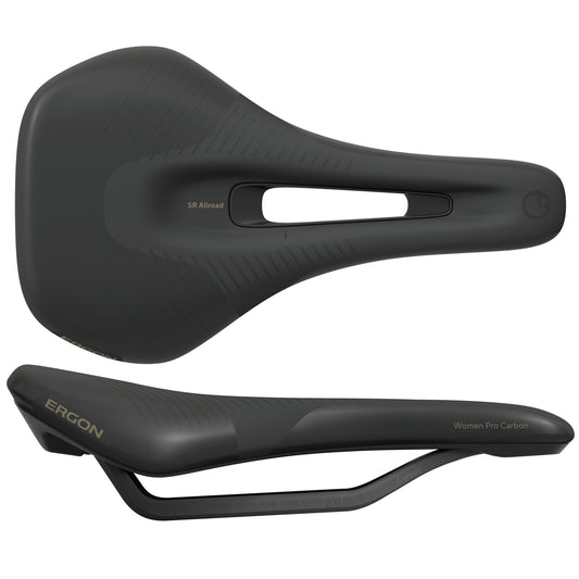 Ergon SR Allroad Pro Carbon Saddle - Carbon Black Womens Medium/Large