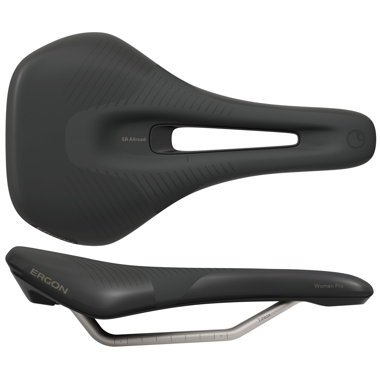 Ergon SR Allroad Pro Saddle - TiNox SL Black Womens Medium/Large