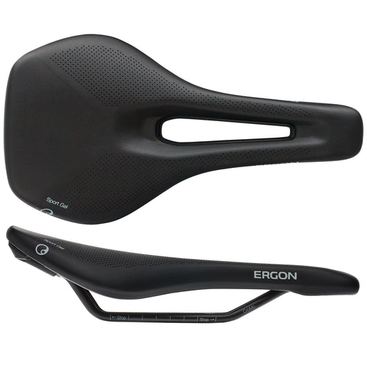 Ergon SR Sport Gel Saddle - Chromoly Black Womens Small/Medium