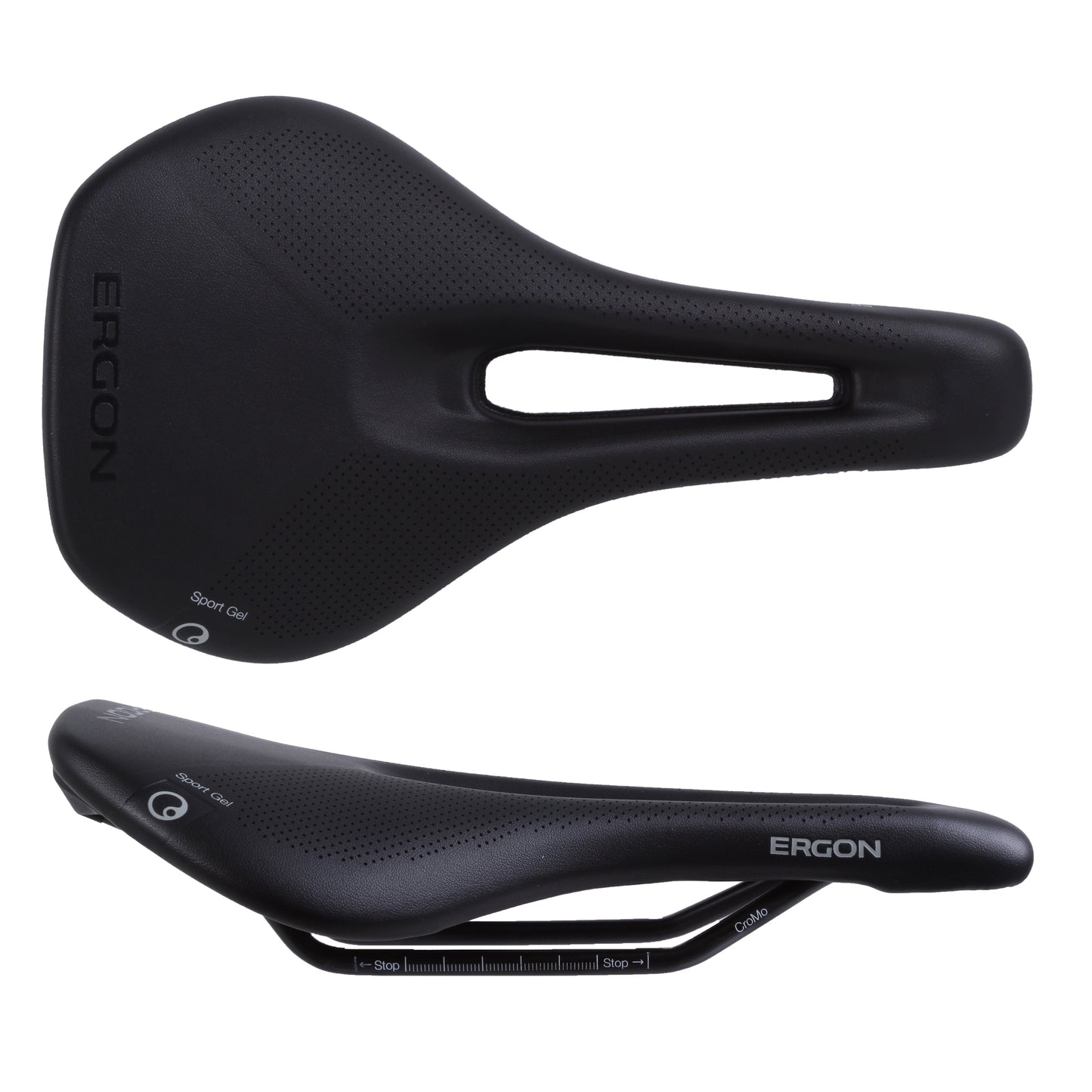 Ergon SR Sport Gel Saddle and Tape - Chromoly Black Womens Medium/Large