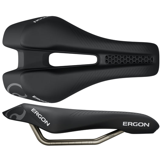 Ergon SR Triathlon Saddle - Womens Black Front