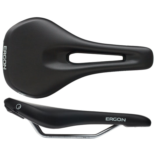 Ergon SM Saddle - Chromoly Black Womens Small/Medium