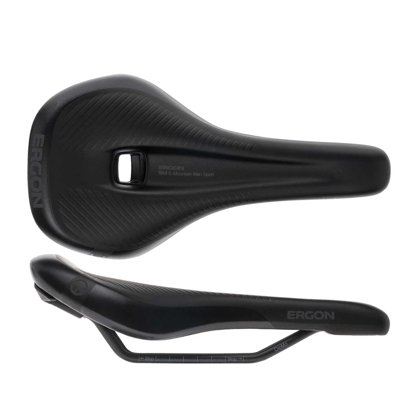 Ergon SM E Mountain Sport Saddle - Chromoly Stealth Mens Medium/Large