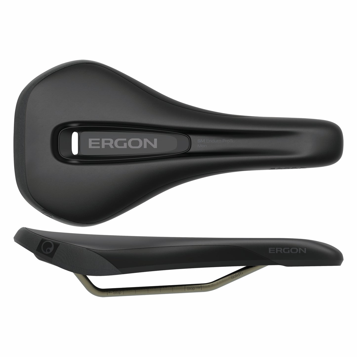 Ergon SM Enduro Pro Saddle - Titanium Stealth Men Small/Medium