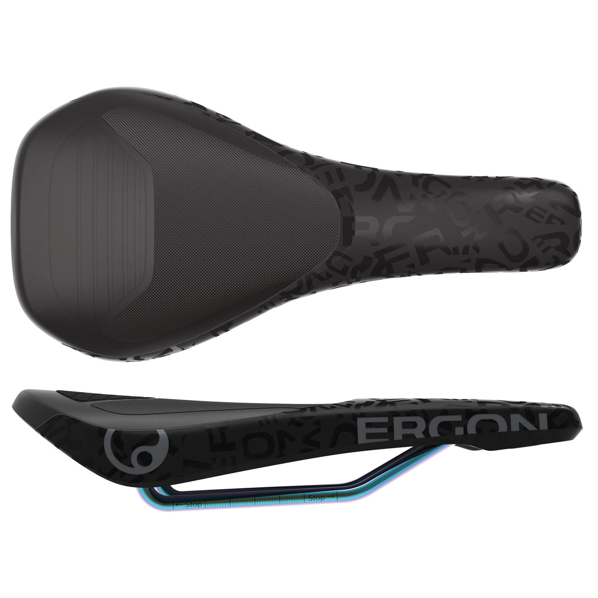 SM Downhill Comp Team Saddle, Black/Oil Slick