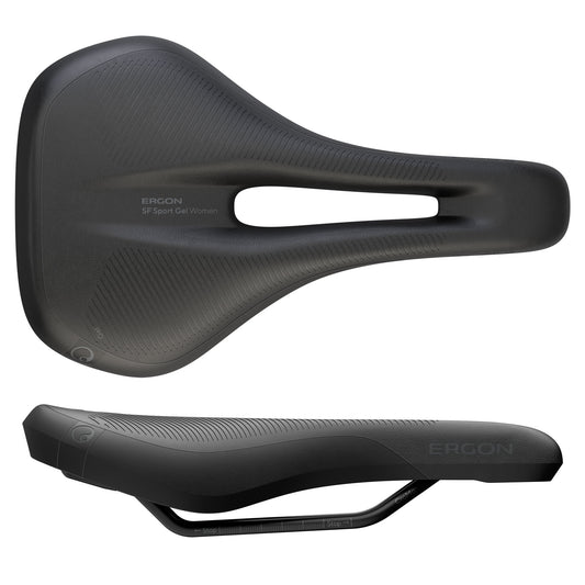 Ergon SF Sport Gel Saddle - Chromoly Black Womens Small/Medium