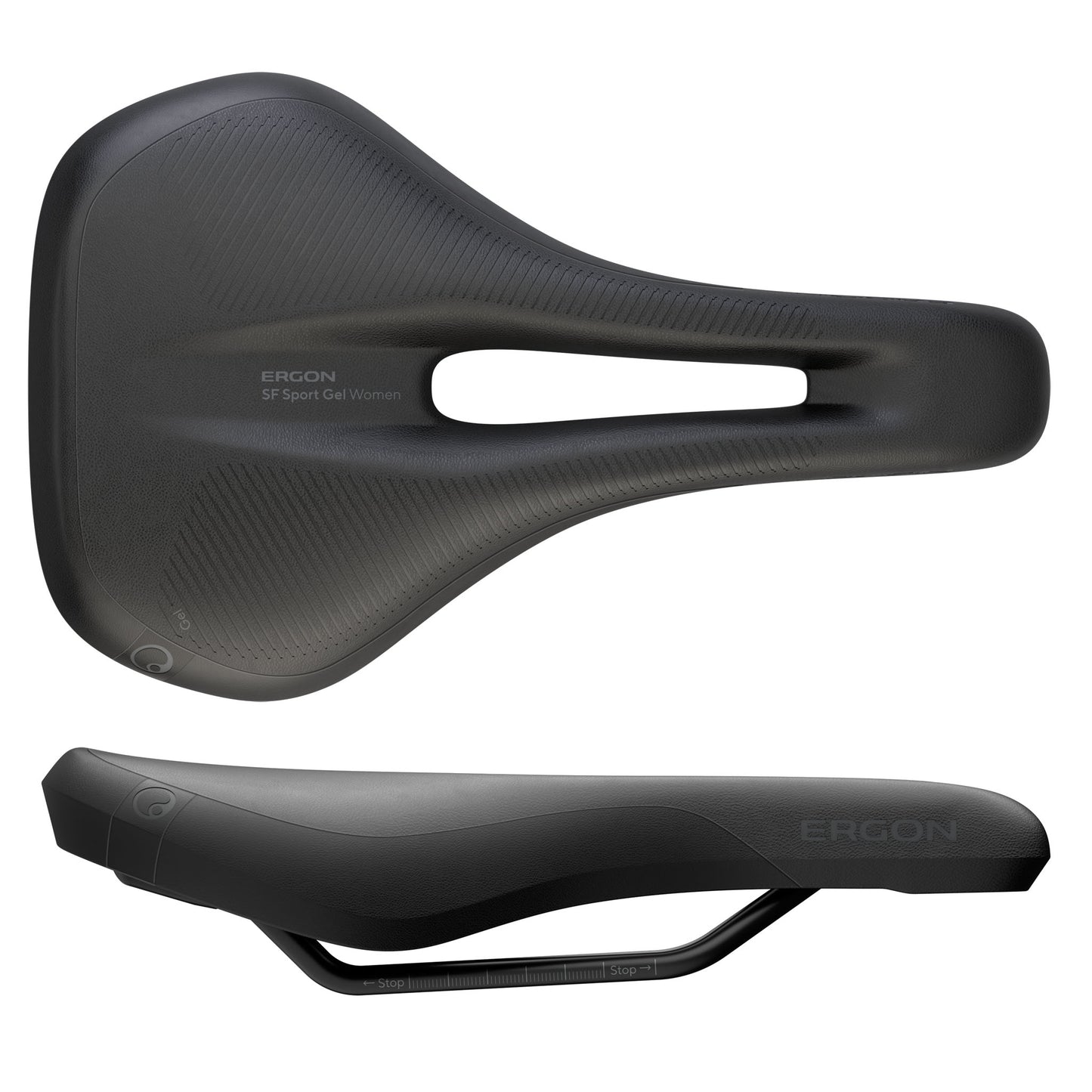 Ergon SF Saddle - Steel Black Womens Medium/Large